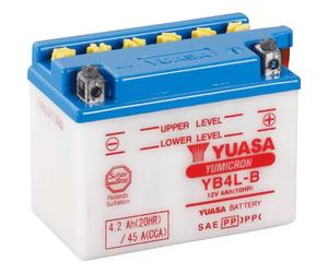 E-BIKERS.IT Batterie YB4L-B Yuasa Aprilia Scarabeo Sonic SR AMICO RALLY HABANA 50 2 temps 2 T