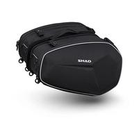 E-BIKERS SHAD E48 Paire de sacs universels semi-rigides pour moto extensibles de 46 à 58 litres Noir