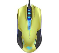 E-blue Auroza G, Droitier, Optique, USB, 3000 DPI, 134 g, Noir, Jaune