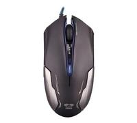 E-blue Cobra EMS653, Ambidextre, Optique, USB, 3000 DPI, 135 g, Noir, Argent