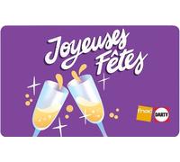 E-carte cadeau Fnac Darty Joyeuses Fêtes 50E