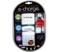 Chargeur pour téléphone mobile GENERIQUE E-Charge Kit Chargeur Nomade Multi-Appareil 3 En 1 4 Aa Nimh 2000 Mah