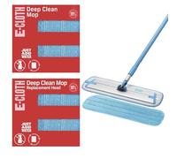 E-Cloth Balai à franges avec tête de rechange supplémentaire, microfibre, parfait nettoyant pour sols en bois, stratifié, carrelage et pierre, lavable et réutilisable