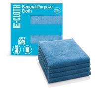 e-cloth Chiffon de Nettoyage Multi-Usage, Microfibre, Bleu, Pack de 4