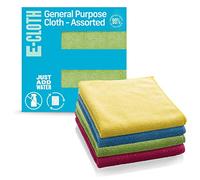 e-cloth Chiffon de Nettoyage Multi-Usage, Microfibre, Couleurs Assorties, Pack de 4