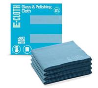 e-cloth Chiffon de Nettoyage pour Lunettes, Microfibre, Bleu, Pack de 4