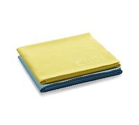 E-Cloth Chiffon de nettoyage pour lunettes, Microfibre, Jaune & Bleu, Pack de 2