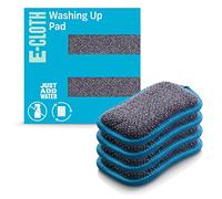 E-Cloth Coussinet pour Vaisselle, Polyester, Bleu, Pack de 4