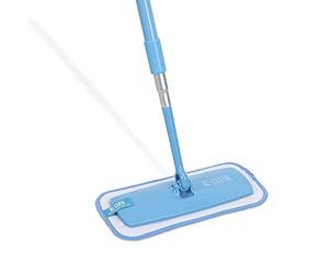E-Cloth Mini-serpillère Deep Clean, Microfibre, Bleu & Argent, Pack de 1