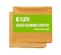 e-cloth Set de Nettoyage pour fenêtres, Microfibre, Orange, Set de 2 pièces