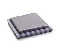 e-cloth Set de Nettoyage pour l’INOX, Microfibre, Gris, Set de 2 pièces