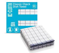 e-cloth Torchon à Carreaux Classique, Microfibre, Bleu, Pack de 2