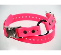 E-Collar Technologies 2,5 cm BioThane Collier de Boucle élastique de Chien avec Quick Snap Sangle à Distance pour Trainer, Rose