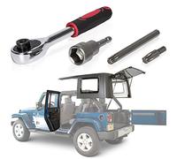 E-cowlboy Kit d'outils de démontage de toit rigide et de porte Torx pour Jeep Wrangler JK JKU JL JLU Sports Sahara Freedom Rubicon Unlimited Gladiator JT 2 portes et 4 portes de rechange 68361574AB
