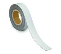 MAUL Bande de Marquage 40 mm x 1 mm, Bande Inscriptible avec Dos Magnétique, Utilisable dans le Bureau, l'Atelier, l'entrepôt et la Cuisine, Découpable Individuellement, Longueur 10 m, Blanc