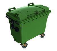 E/D/E Conteneur à déchets 660 l couvercle plat plastique anthracite Quantité:1