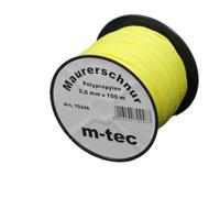 E/D/E Lot-Cordeau de maçon 2,0 mm jaune fluorescent, 100 m Quantité:1