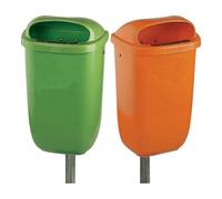 E/D/E Papierkorb 50 l plastique orange Quantité:1