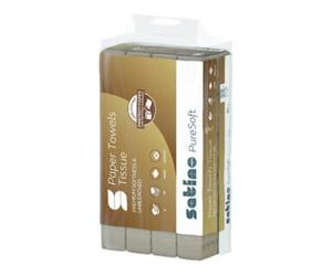 E/D/E Satino PureSoft Papier essuie-mains pli W 2 plis 24 × 32 cm Quantité:1