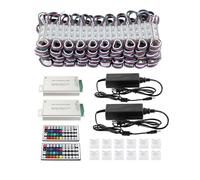 e d'éclairage LED 5050 SMD, éclairage de vitrine, éclairage décoratif étanche for lettres, panneaux publicitaires, bande lumineuse RGB SMD for fenêtre(40pcs)