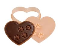E Dog Cookie Cutter Set, Cartoon Dog Bone, Paw Print Animal Cutters | Paw Print Fondant Mold | Heart Shaped Cookie Cutter | For Christmas Holiday Party Restaurant Dormitory Apartment Kitchen