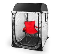 E EASTSTORM Abri d'hiver, serre, maintien au chaud, tente pop-up pour balcon, jardin, vacances, vestiaire, hivernage pour plantes, protection contre le vent et la pluie, multifonction transparent