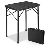 E EASTSTORM Petite table de barbecue pliable à 3 hauteurs, facile à ranger, table de pique-nique compacte et portable pour camping, jardin, terrasse, salle à manger, barbecue, fête, marché, 61 cm