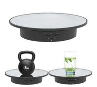 E Eshion Platine tournante électrique, base rotative à 360 degrés à vitesse réglable pour photographie, bijoux, modèles 3D, montre, alimentation USB, plateau tournant motorisé/19,8 cm/charge 7,7 kg
