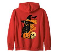 E est pour Un étrange crâne de Hibou d'halloween Sweat à Capuche