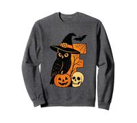 E est pour Un étrange crâne de Hibou d'halloween Sweatshirt