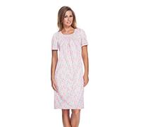 e.FEMME® - Celina - 804 - Chemise de nuit en coton - Pour femmes, Imprimé rose., 40