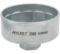 HAZET Clé pour filtre à huile 2169 – Carré creux 10 mm (3/8 pouce) – Ø 82 mm