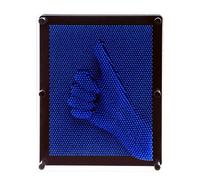 E-FirstFeeling Sculpture artistique 3D extra large 25,4 x 20,3 cm Motif épinglette à la main Cadeau - Bleu