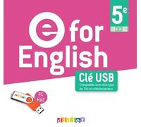 E For English - Anglais 5e - Ed. 2026 - Clé USB