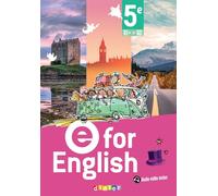 E For English - Anglais 5e - Ed. 2026 - Livre élève