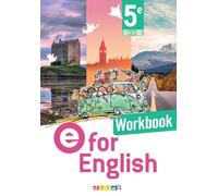 Anglais 5e E For English - Workbook
