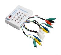 E-for Testeur de contrôleur de vélo pour diagnostic d'angle de phase de moteur sans balais et capteur Hall, 36 options de câblage, boîtier ABS (115 x 80 x 27 mm)