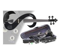 Violon électrique - Stagg - EVN 4/4 BK - Bois massif - Finition noire métallisée - Silencieux
