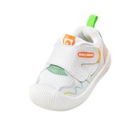 E Girl Chaussures décontractées pour enfants en maille Semelle souple Respirantes Sports Bottes de neige pour enfants 33 (blanc, 24 Toddler)