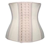e-girl Corset Caoutchouc Taille Top Corset Grande Taille Acier désossé femme,C665,Beige,L