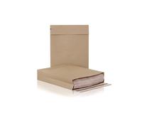 E-Green Pochette en papier kraft avec bande autocollante 450 x 350 x 80 mm 120 g/m²