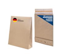 E-Green Pochette en papier kraft avec bande autocollante 450 x 350 x 80 mm 120 g/m²