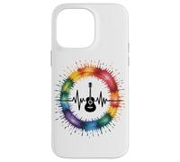 E-Guitar Arc-En-Ciel Vibration Musicale Coque pour iPhone 14 Pro Max