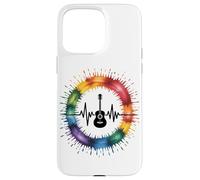 E-Guitar Arc-En-Ciel Vibration Musicale Coque pour iPhone 15 Pro Max