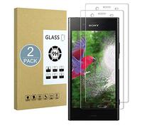 E-Hamii [2-Pack Protection d'écran Compatible avec Sony Xperia XZ1 Compact,9H Protection en Verre trempé,Premium 2.5D Double Defense Series,[Anti-Traces de Doigts et Anti-Rayures][sans Bulle]