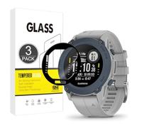 E Hamii Protecteur d'écran Compatible avec Garmin Descent G1,[3 Pièces][3D Incurvé Full Cover][Résistant Aux Rayures,Haute Définition] Protecteur pour Garmin Descent G1