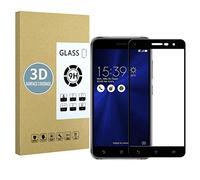 E-Hamii Protecteur d'écran Compatible avec Zenfone 3 5.5 ZE552KL[Noir],[Haute Définition][Anti-Rayures],Verre Trempé 3D,[Réponse Sensible][Installation sans Bulles]