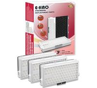 E-HAO 3 pack carbon actif Hepa Airclean filtres Remplacement pour Miele SF-HA 50, pour Compact C1/C2, Complete C2/C3, S4, S5, S6, S8, S4000-4999, S5000-S5999, S6000-S6999, S8000-S8999 Aspirateur