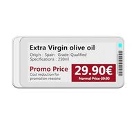 E Ink Display - 3,50 pouces Digital Business Signage | ABS Magnétique Smart Display - Module d'écran sans fil étanche avec contrôle 2,4 G pour magasins, bureaux, restaurants Visibilité claire