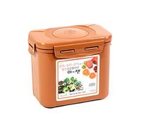 e-jen Boîte de fermentation probiotique pour kimchi choucroute avec couvercle intérieur en faïence Marron 3,4 l